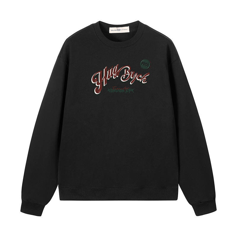 Tonlion Sweatshirts Unisex Crew Neck Moderate Heavyweight