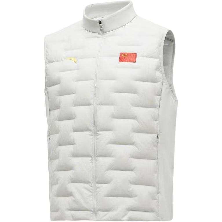 ANTA Down Vests Women's Mulberry Heather Gray Stand Collar Thin Other