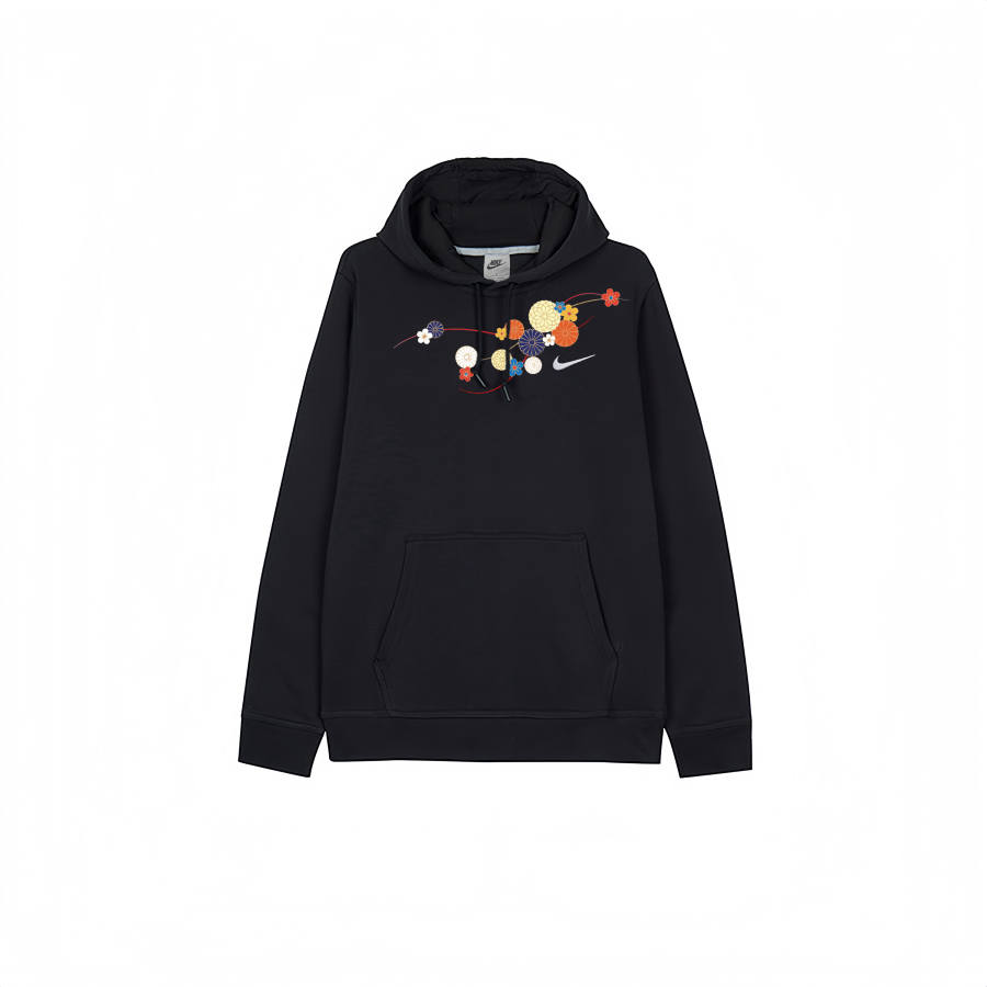 Nike Nike Club Sweatshirts Men's Black Hooded Thickened