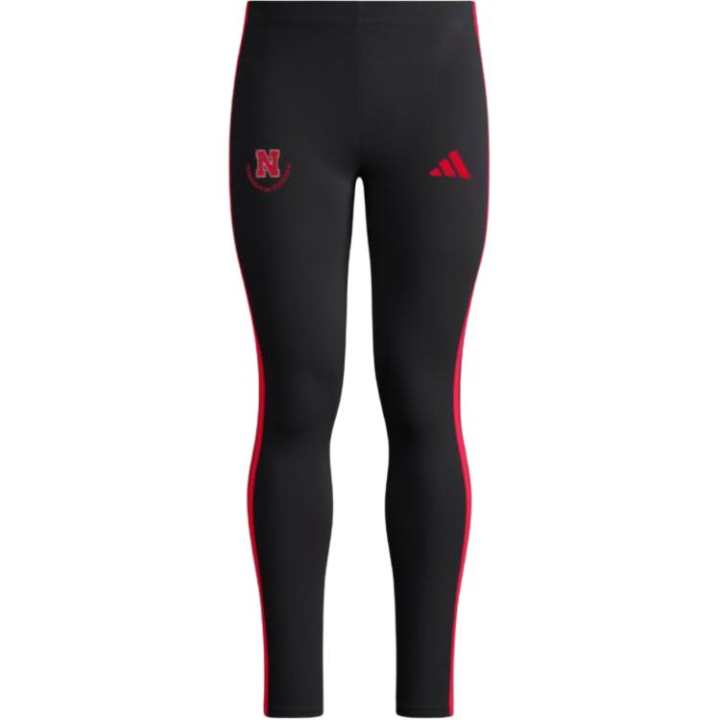 Adidas Adidas Free Shipping With AdiClub Nebraska Cornhuskers Essentials 3 Stripes Cotton Legging