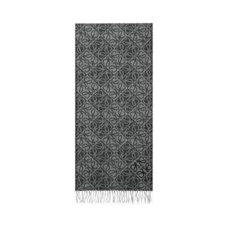 LOEWE Monogram Jacquard Fringed Scarf