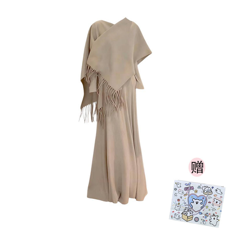 MARIE·COCO Two Piece Skirt Sets Women's V Neck Moderate Mid Length