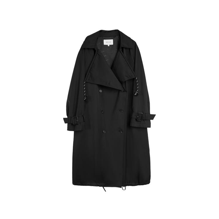 ELLE Trench Coats Women's Lapel Moderate