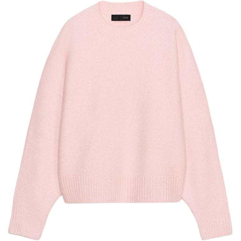 ZARA Sweaters Women's Light Pink Red Crew Neck Moderate Other