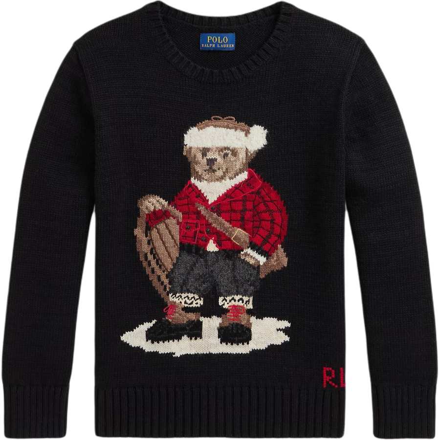 Polo Ralph Lauren Knitwear Polo Bear Standard Polo Black Children Aged 3 7 Years Old