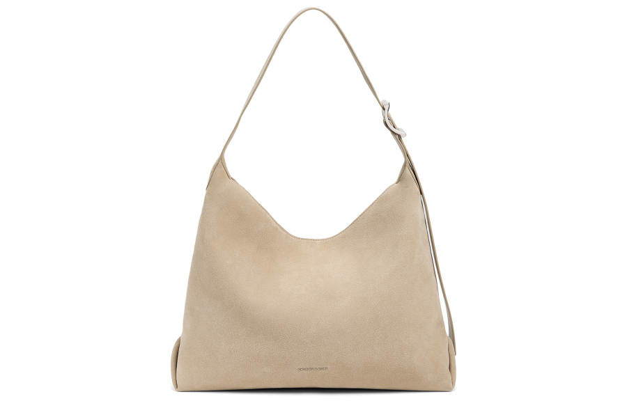 CHARLES&KEITH Synthetic Leather Shoulder Bag Large Women's Nutmeg Beige Cardamom Rice