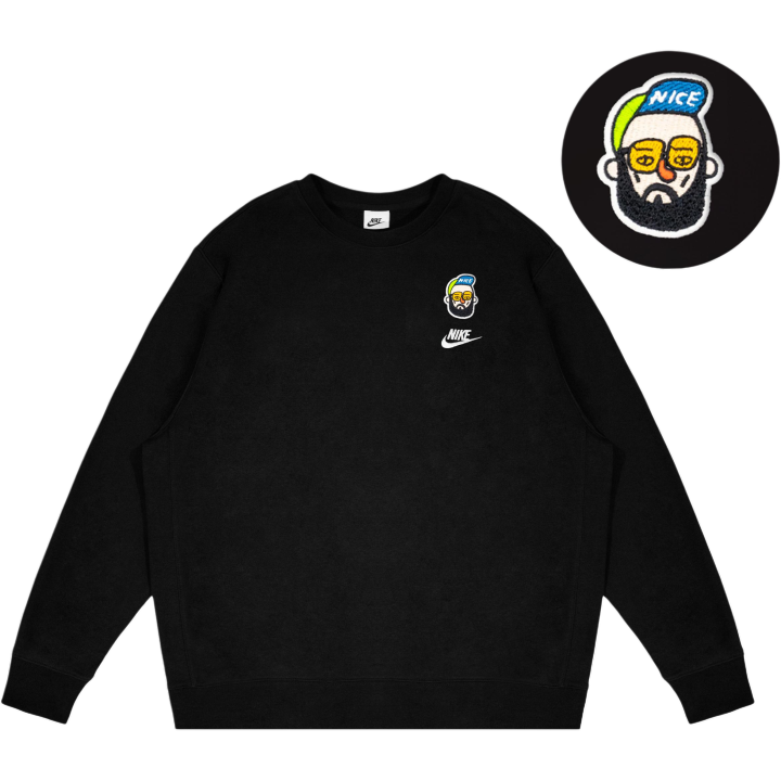 Nike Nike Dri Fit Sweatshirts Unisex Black Crew Neck Moderate Other