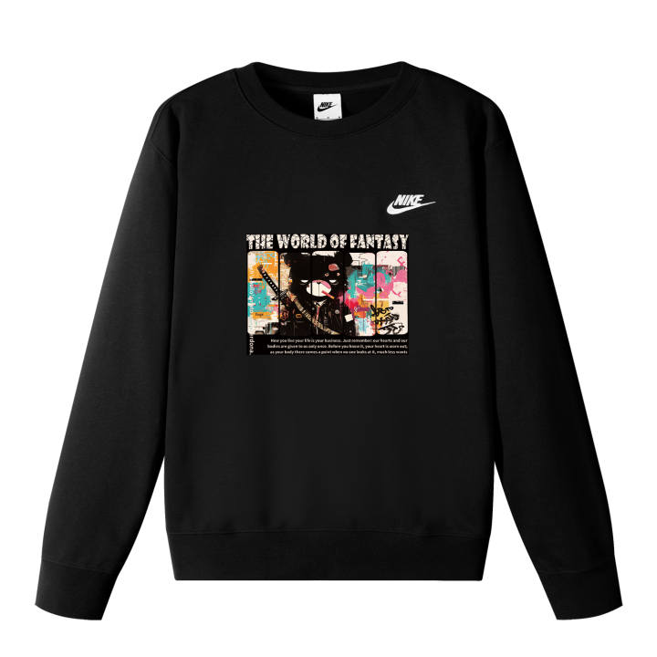 Nike Nike Sweatshirts Unisex Black Crew Neck Moderate Regular