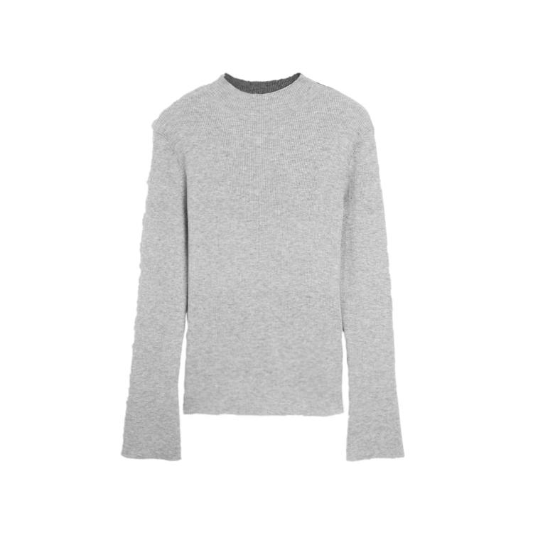 ELLE ELLE Sweaters Women's Medium Gray Turtleneck Moderate Base Layer