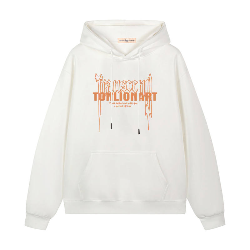 Tonlion Sweatshirts Unisex Hooded Moderate Heavyweight