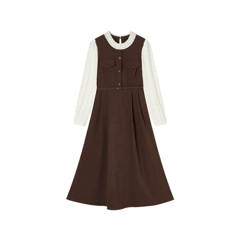 XIANGYING Long Sleeved Dress Women's