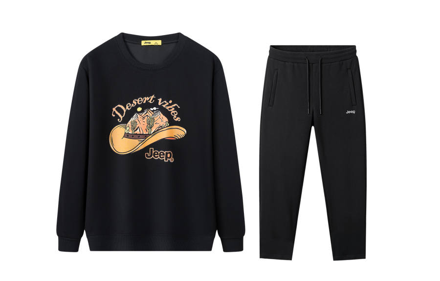 Jeep City Casual Collection Sweatshirt Set Unisex