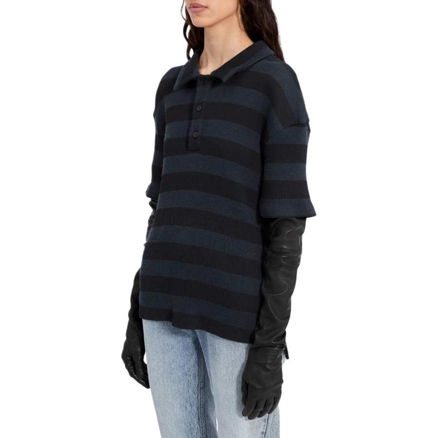 MM6 Maison Margiela striped polo top