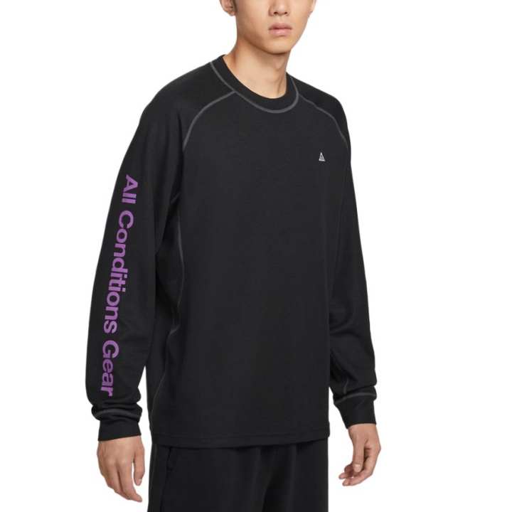 Nike Nike ACG T Shirts Men's Black Crew Neck Moderate