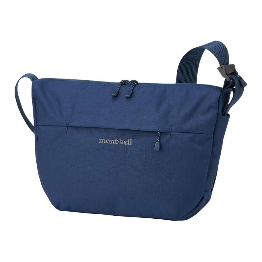 MONTBELL 420 Dan Ballistic® Nylon Tear Resistant Fabric Crossbody Bag, Shoulder Bag Small Unisex Marine Blue
