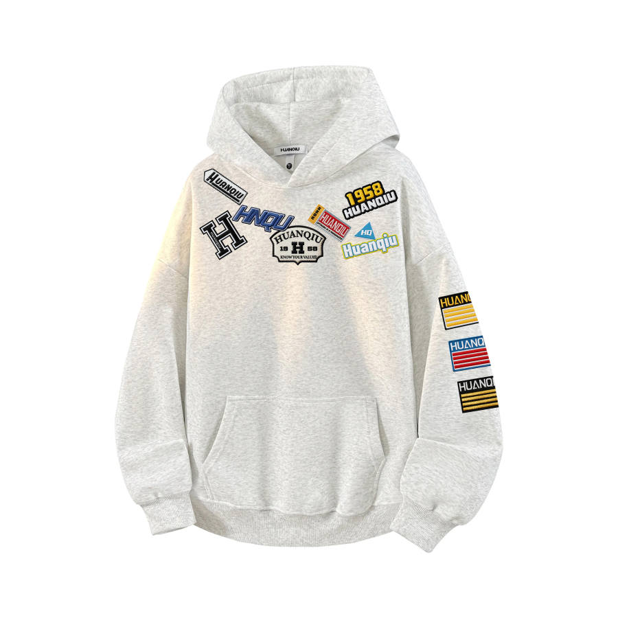 HUANQIU Sweatshirts Unisex Hooded Moderate Heavyweight