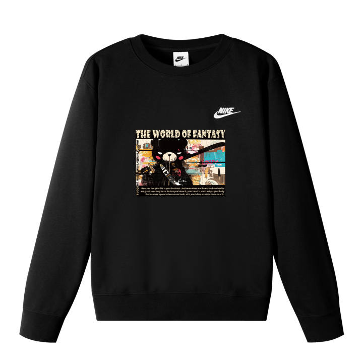 Nike Nike Sweatshirts Unisex Black Crew Neck Moderate Regular
