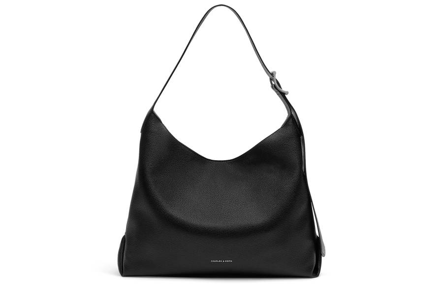 CHARLES&KEITH Pu Shoulder Bag Large Women's Noir Black