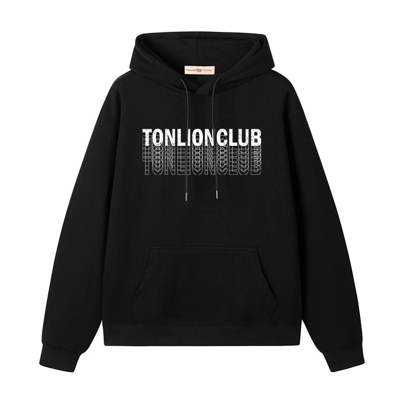 Tonlion Sweatshirts Unisex Hooded Moderate Heavyweight