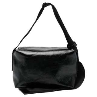 UMA WANG Calfskin Shoulder Bag Medium Women's Black