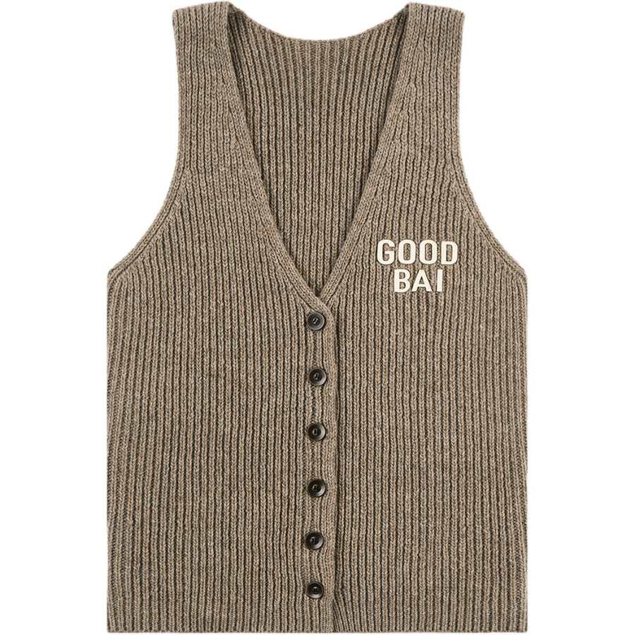 GOOD BAI FW25 Tank Tops Women's V Neck Moderate Straight Fit