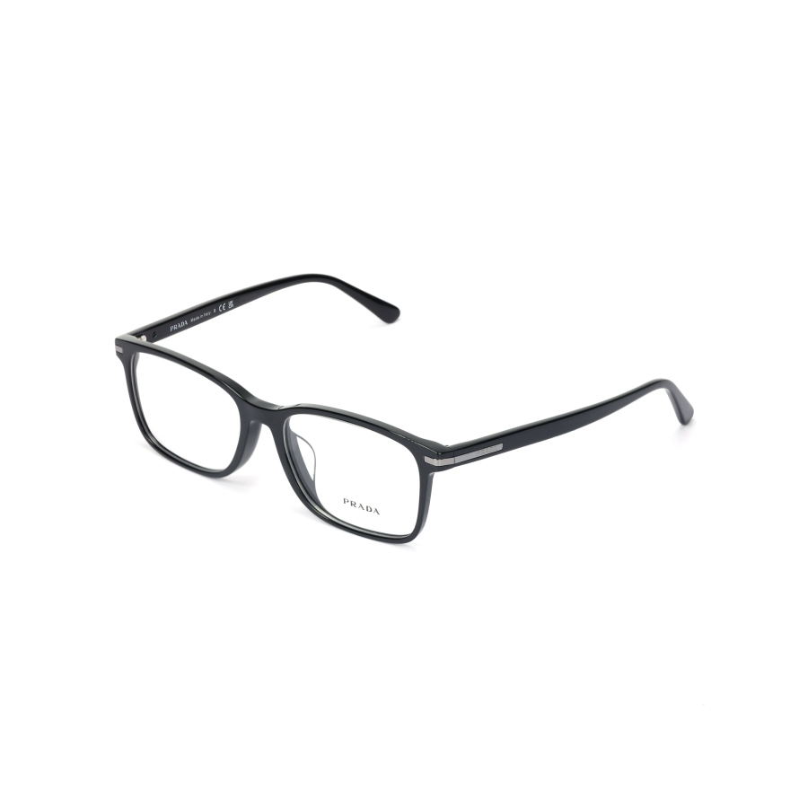 PRADA PRADA Black Square Eyeglass Frames Men's