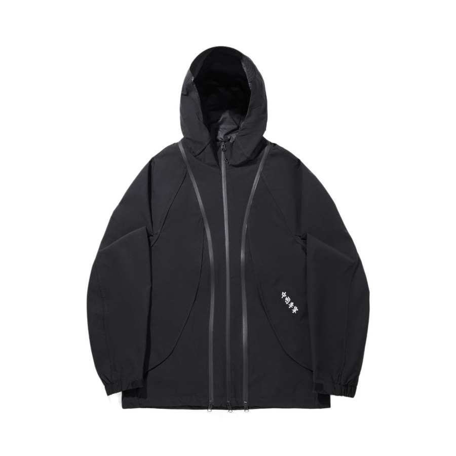 Li-Ning Li Ning Puffer Jackets Men's Caviar Black Hooded Moderate