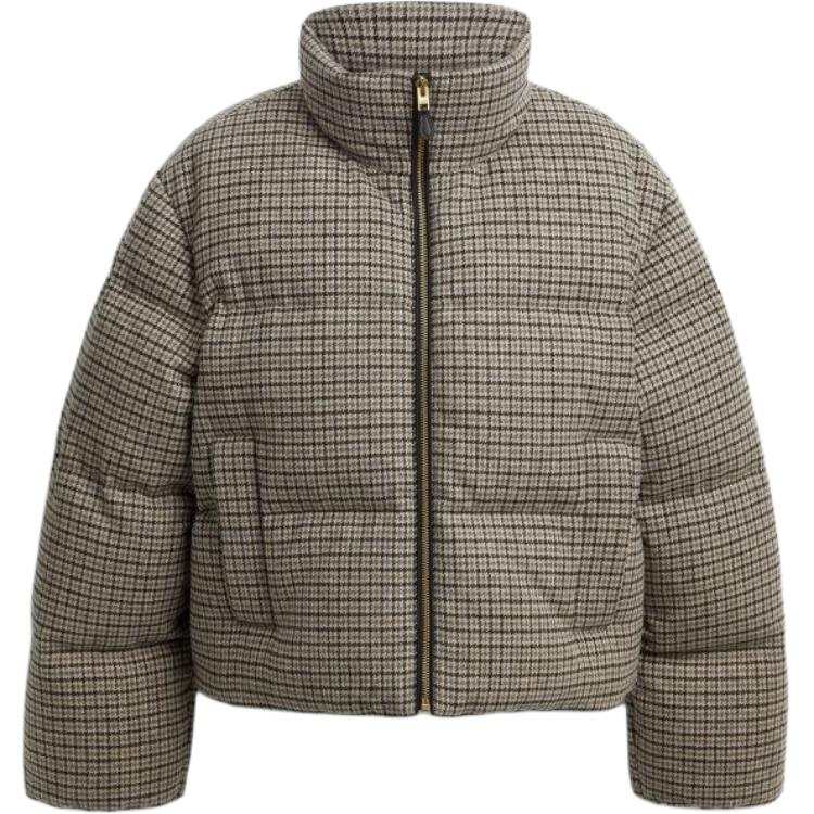 COACH COACH Down Jackets Women's Houndstooth Pattern Stand Collar Moderate Other