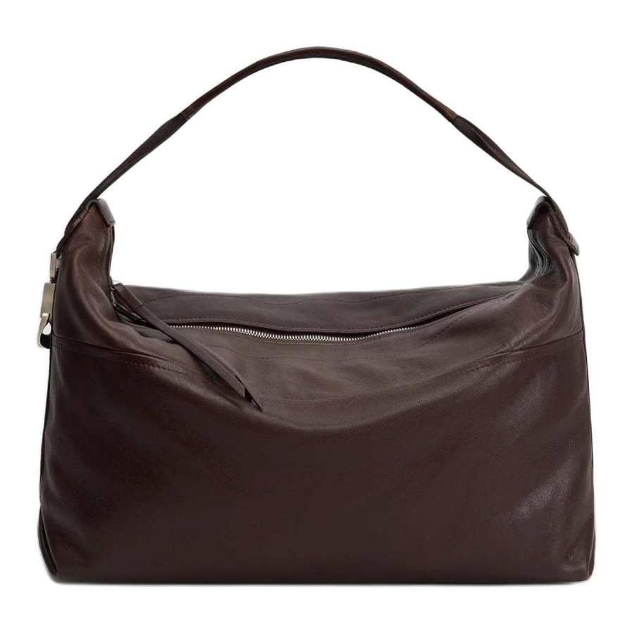Lemaire Calfskin Shoulder Bag Women's Coffee