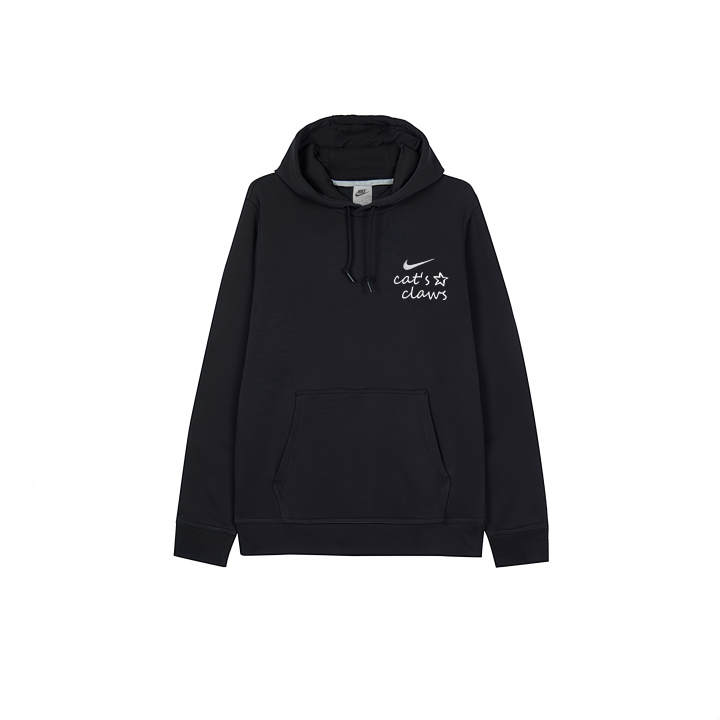 Nike Nike Sweatshirts Men's Black Hooded Thickened Regular