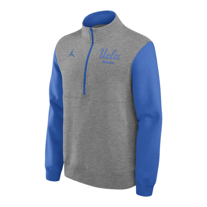 Jordan Jordan Ucla Club Men's Jordan Brand College 1/2-Zip Crew