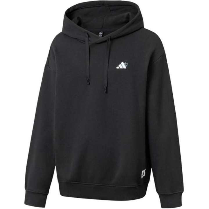 Adidas Adidas Sweatshirts Men's Black Hooded Non Detachable Moderate