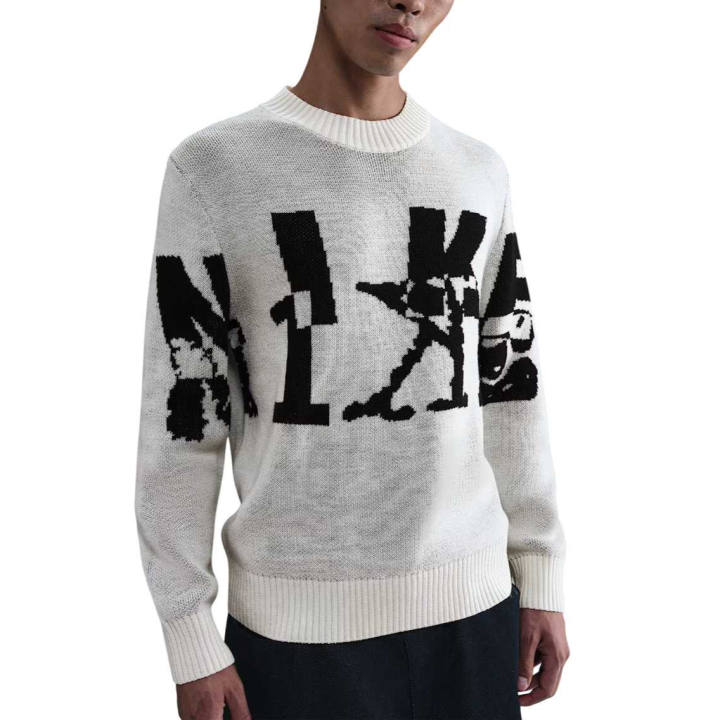 Nike Nike Sweaters Men's Gray Crew Neck Moderate