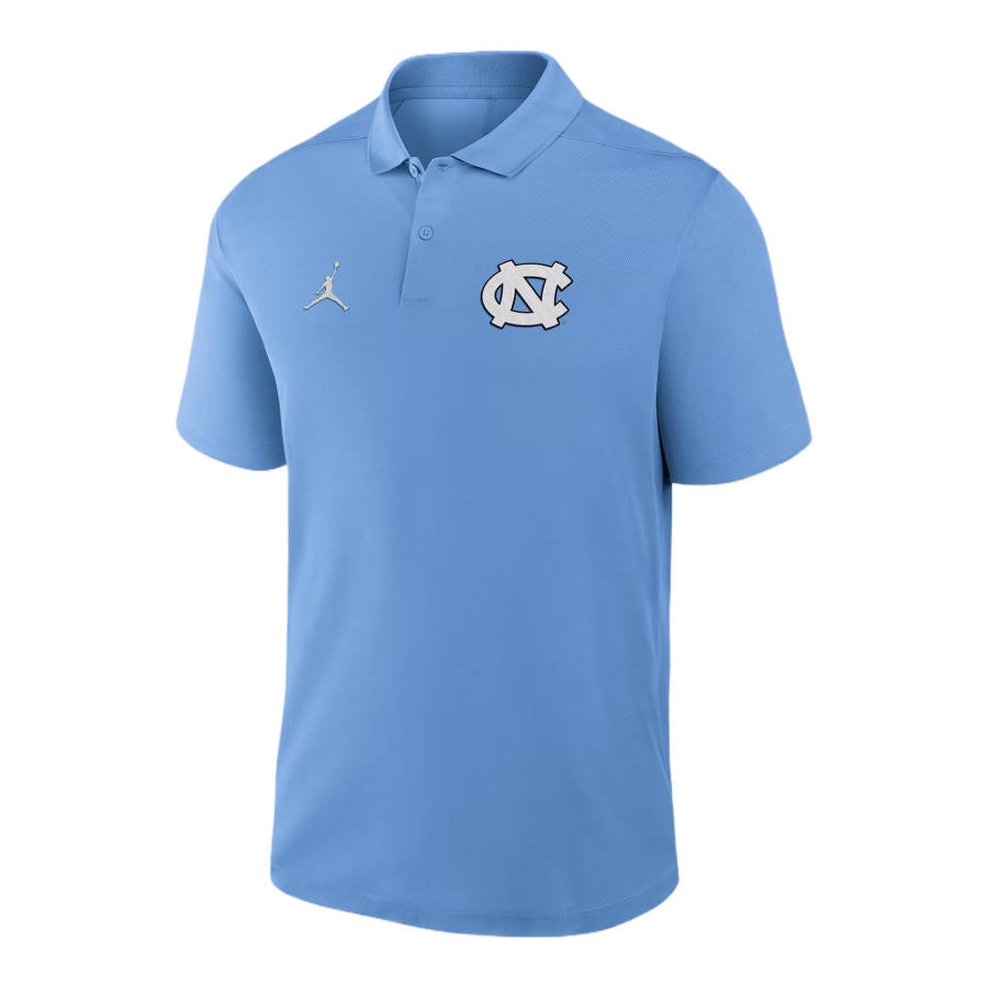 Jordan Jordan North Carolina Primetime Victory Primary Logo Men's Jordan Brand Dri-FIT College Polo