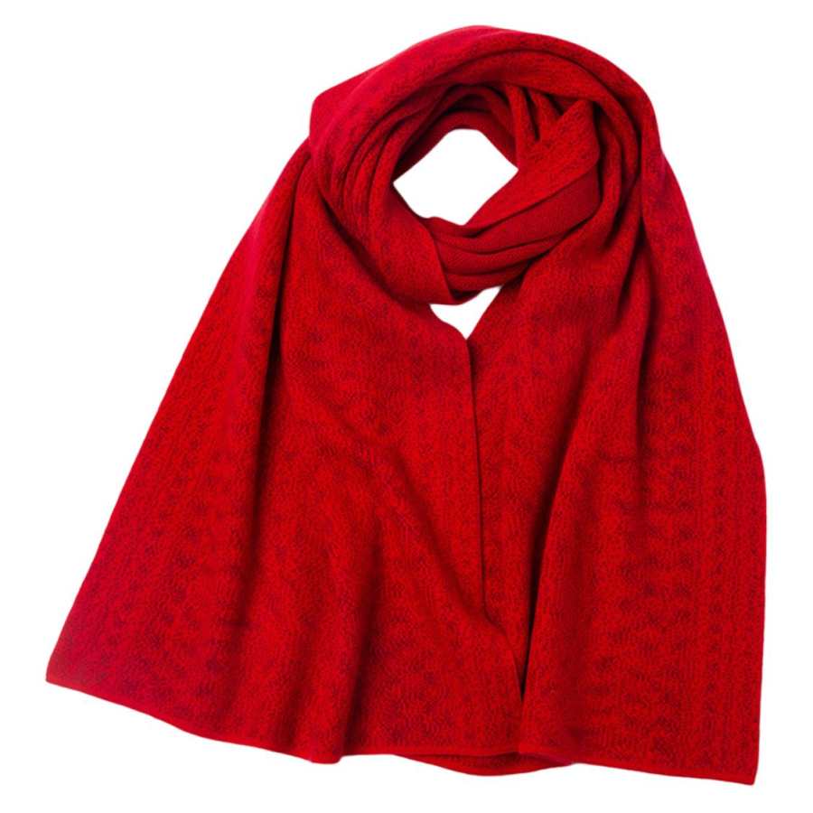 Hodo Red Bean Wool Knit Scarves Unisex