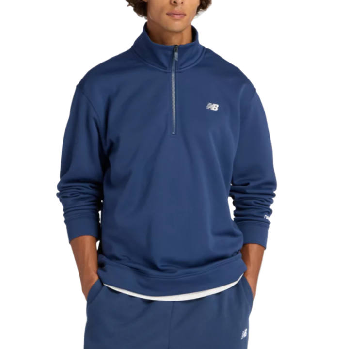 New Balance New Balance Sweatshirts Men's Blue Stand Collar Moderate Regular