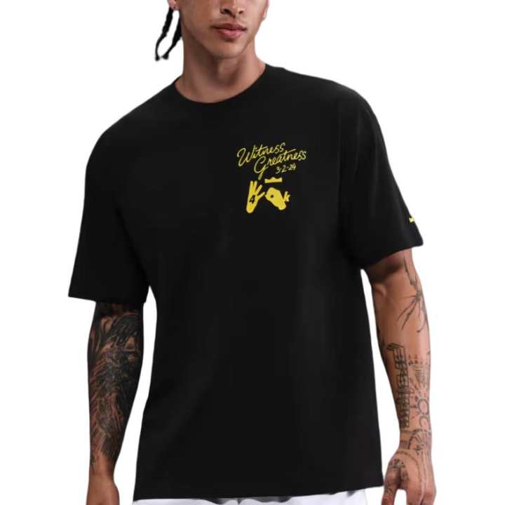 Nike Nike T Shirts Men's Black Crew Neck Moderate