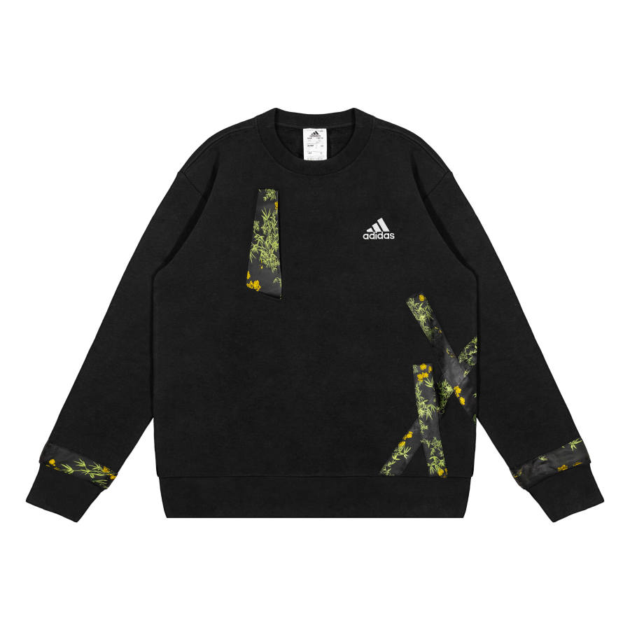 Adidas Adidas Sweatshirts Unisex Black Crew Neck Moderate Regular