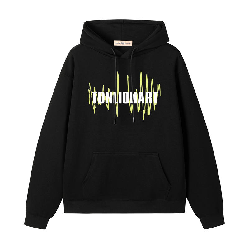 Tonlion Sweatshirts Unisex Hooded Moderate Heavyweight