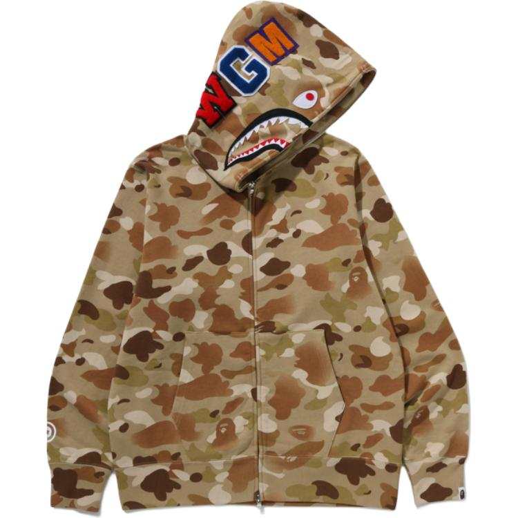A BATHING APE A Bathing Ape camouflage-pattern zip-fastening hoodie