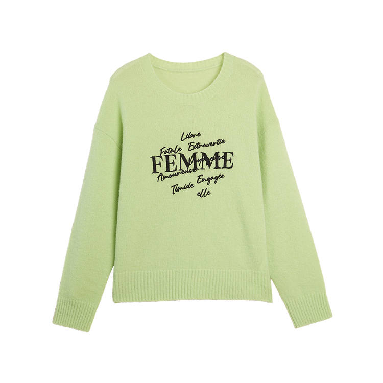 ELLE Sweaters Women's Crew Neck Moderate Other