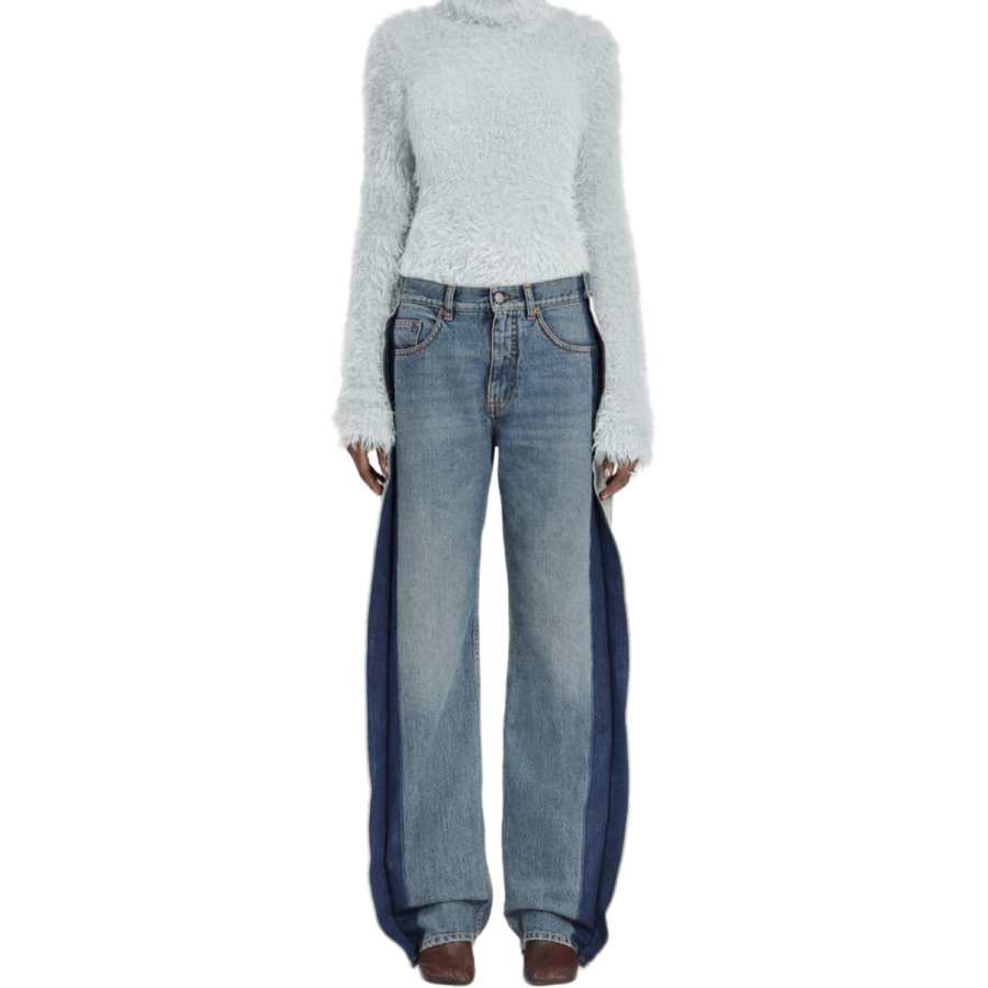 MM6 Maison Margiela panelled five-pocket jeans