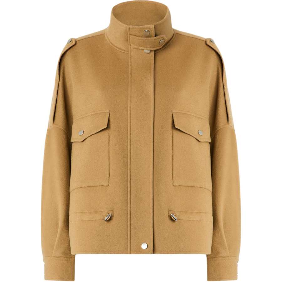 PINKO PINKO High Neck Drawstring Hem Jacket