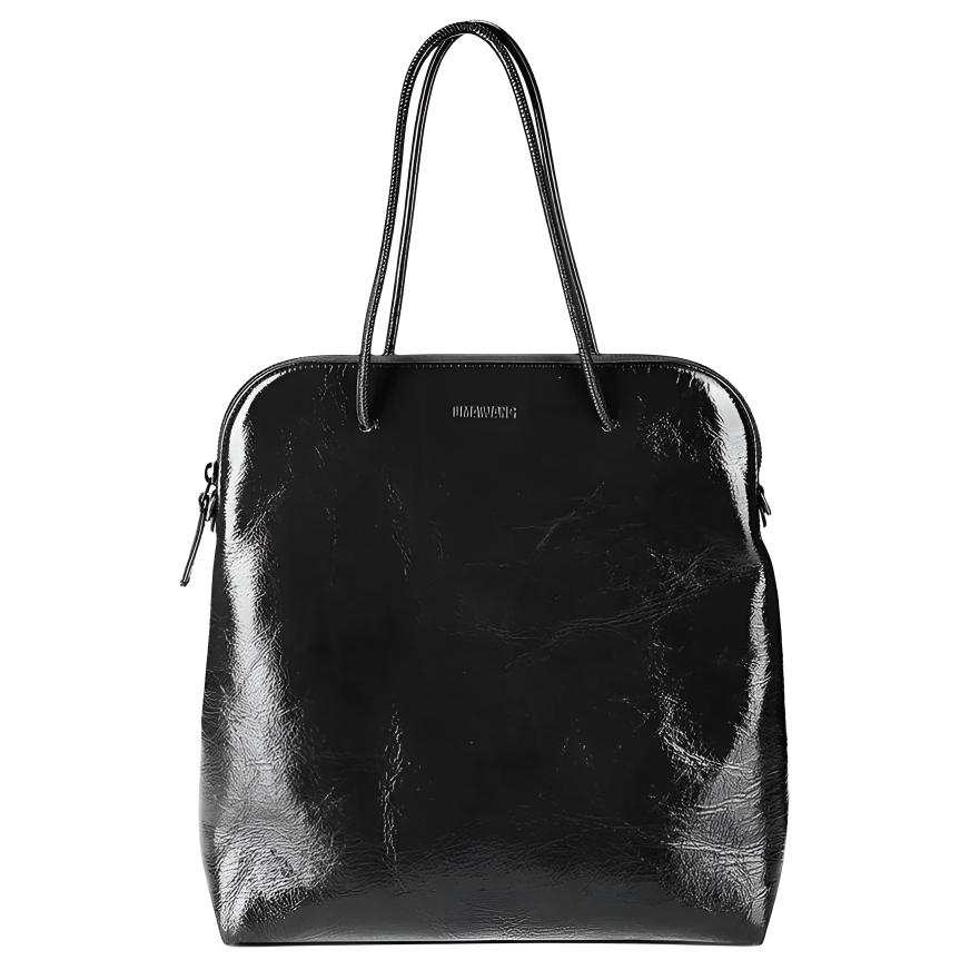 UMA WANG Carbon Fiber Handbag, Shoulder Bag Medium Unisex Black
