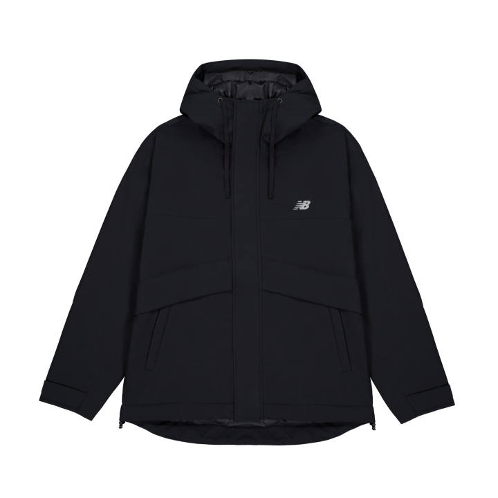 New Balance New Balance Puffer Jackets Men's Black Hooded Moderate