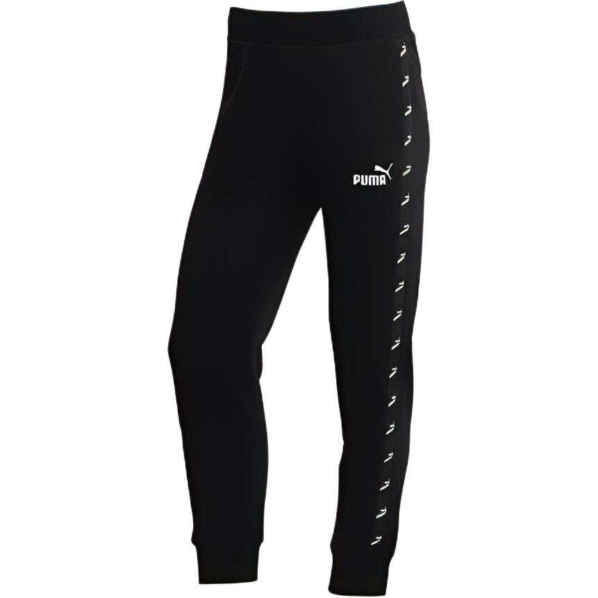PUMA Casual Pants Women's Black Moderate Cuffed Pants