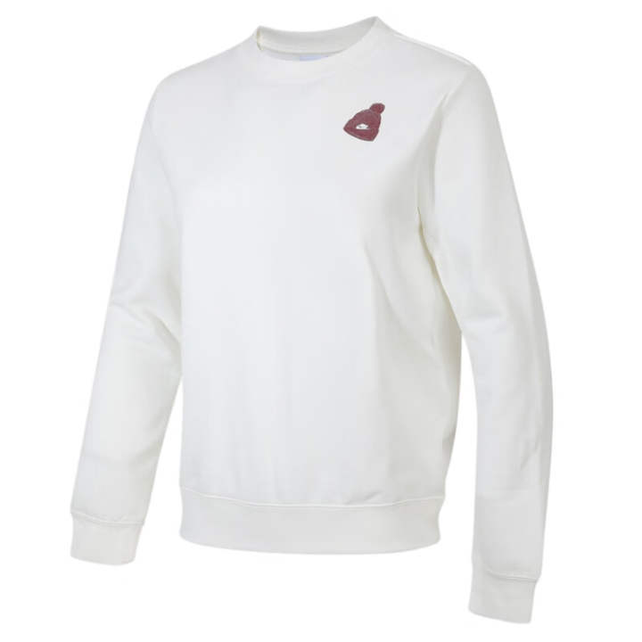 Nike Nike Sweatshirts Women's White Crew Neck Moderate Regular