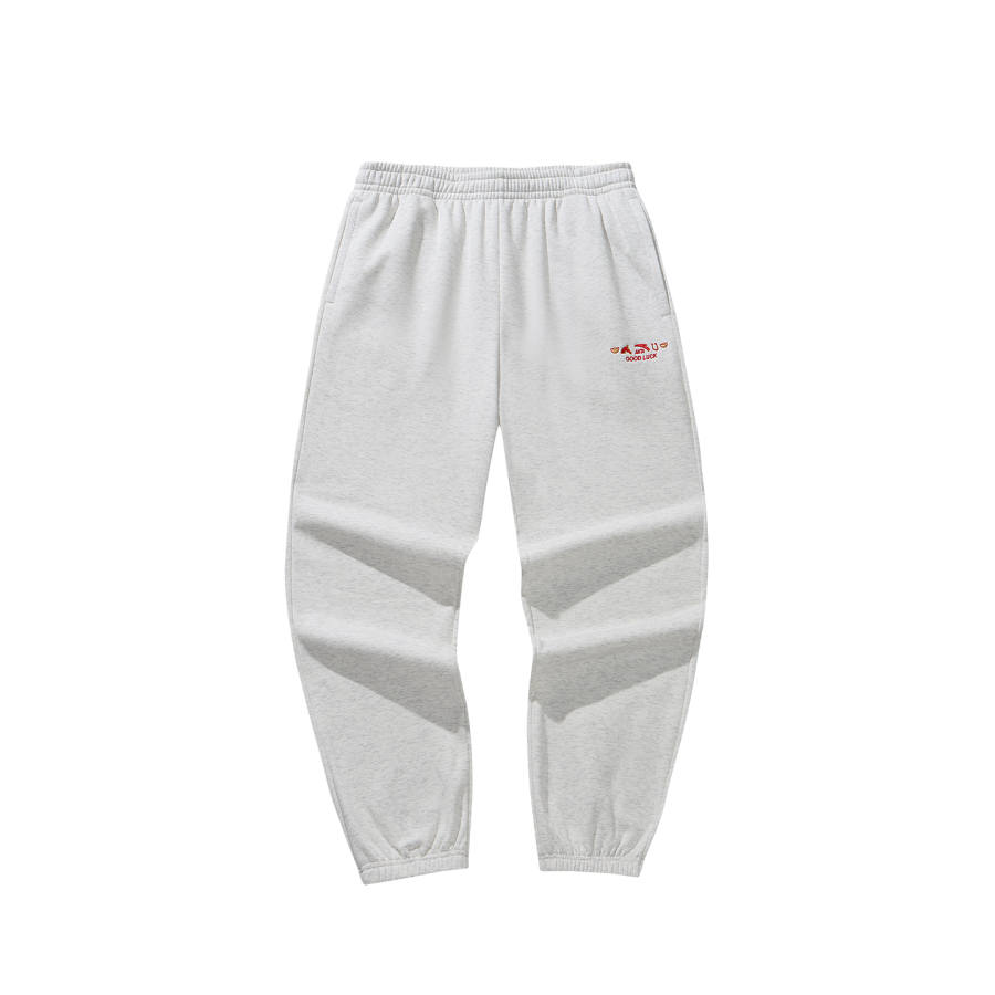 Anta Good Things Will Happen Knitted Sweatpants Men's Gray Heather Gray