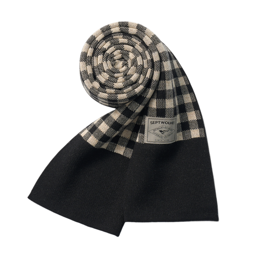 SEPTWOLVES SEPTWOLVES Sheep Wool Knit Scarves Unisex