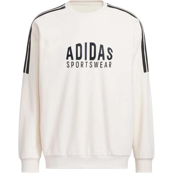 Adidas Adidas Clothing Sweatshirts Unisex White Crew Neck Moderate